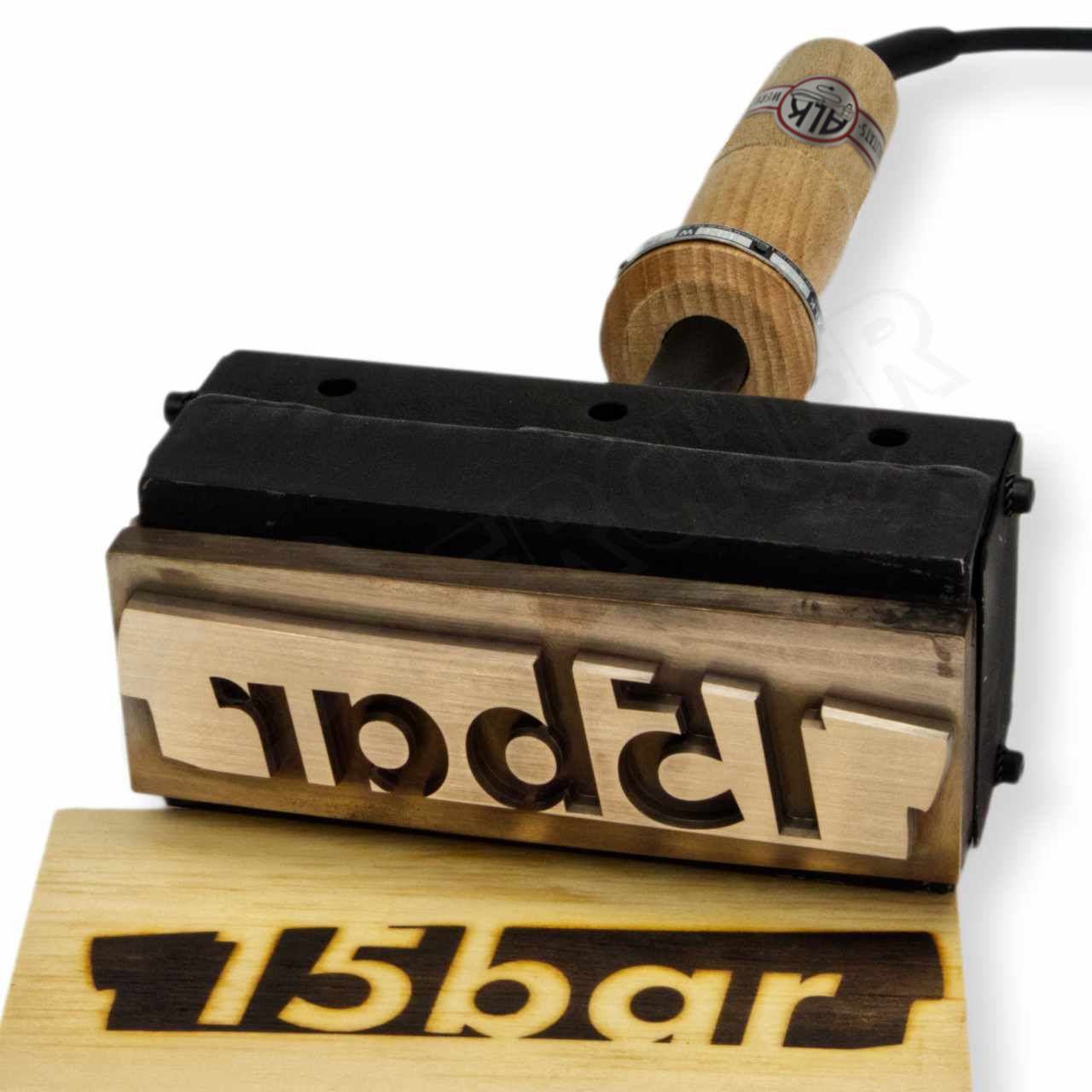 Brennstempel von ALK mit Brennplatte LEKO X 150x50mm