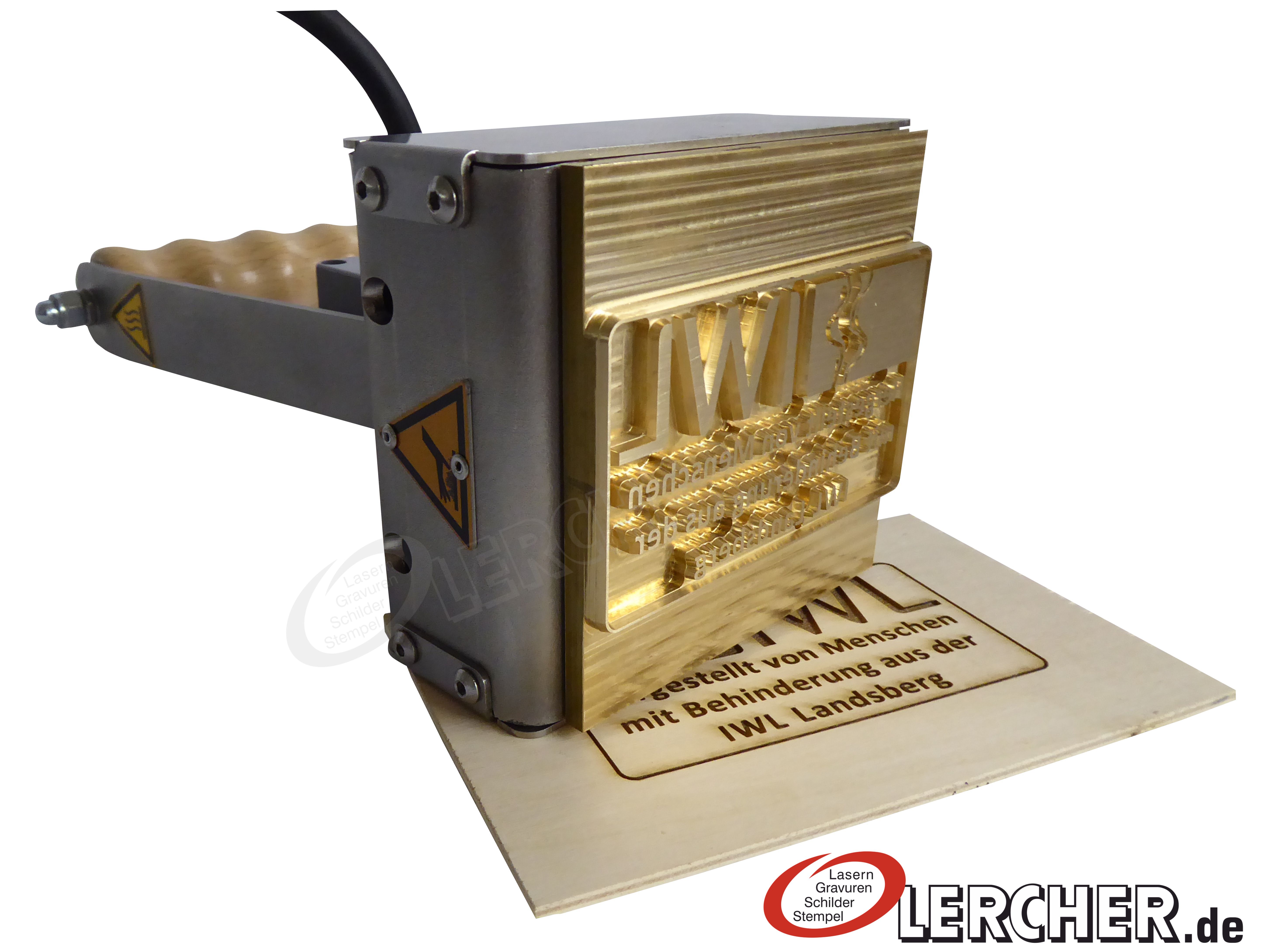 Brennstempel X 100x100 mm