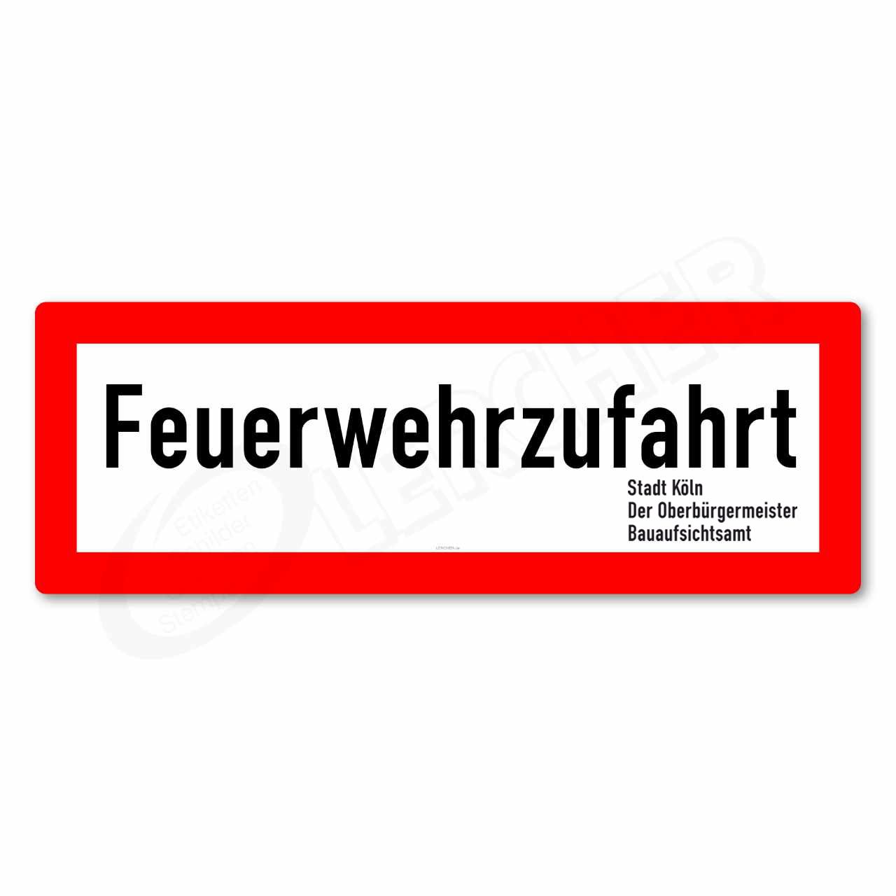 Feuerwehrzufahrt Köln