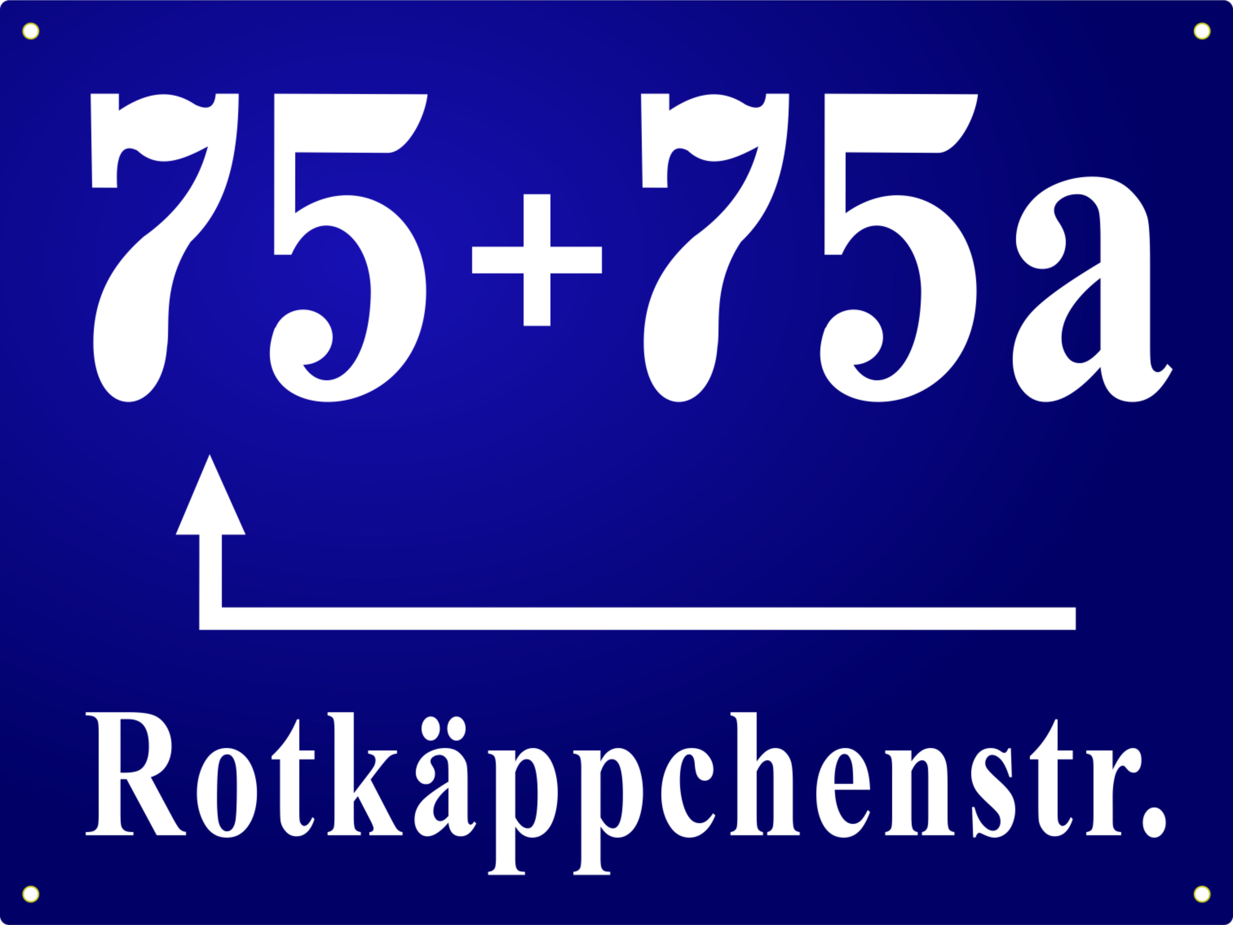Münchener Emaillehausnummer Sammelhinweisschild 40 x 30 cm