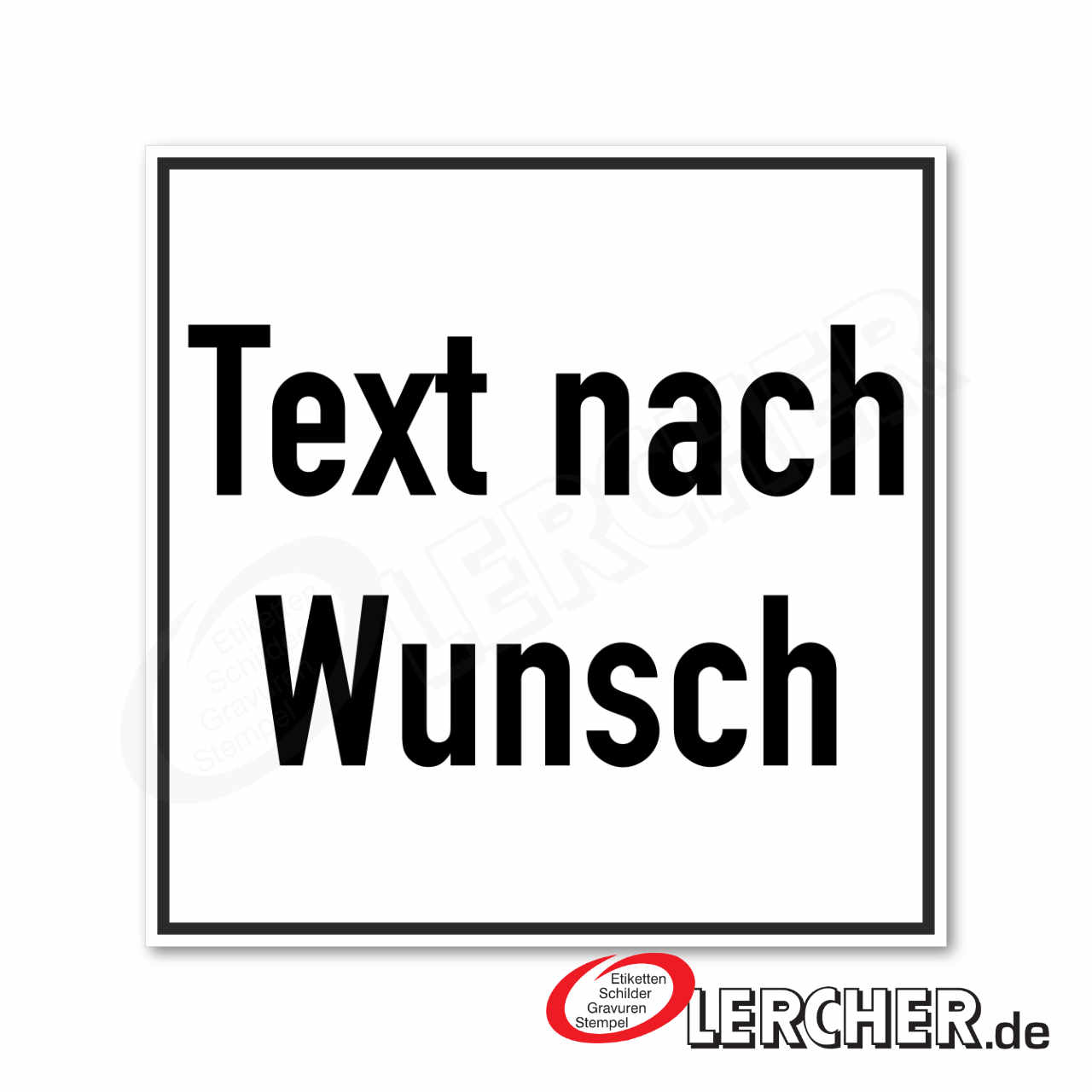 Textschilder aus Kunststoff-2