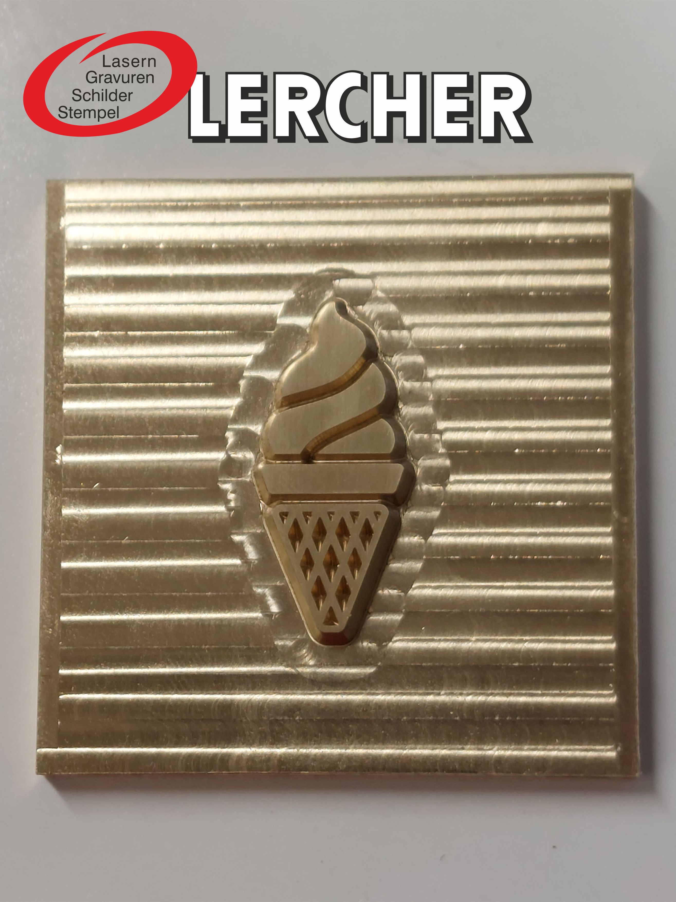 Eisstempel-Platte mit individueller Gravur