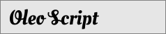 Oleo Script